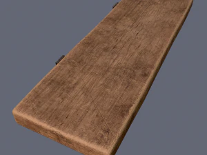 wooden mini shelf 3D Model