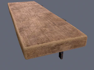 wooden mini shelf 3D Model