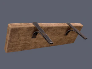 wooden mini shelf 3D Model