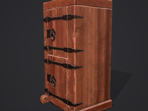 Medieval style wardrobe Modelo 3D