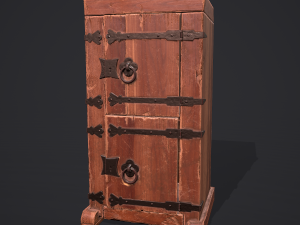 Medieval style wardrobe Modelo 3D