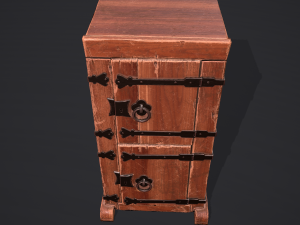 Medieval style wardrobe Modelo 3D