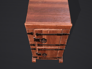 Medieval style wardrobe Modelo 3D