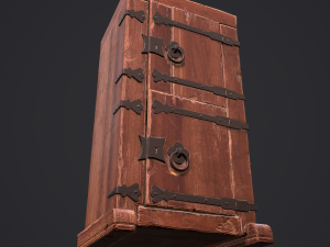 Medieval style wardrobe Modelo 3D