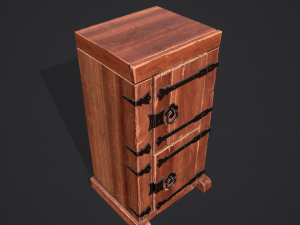 Medieval style wardrobe Modelo 3D