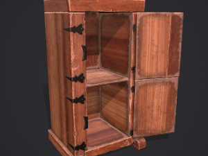 Medieval style wardrobe Modelo 3D