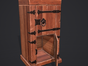 Medieval style wardrobe Modelo 3D