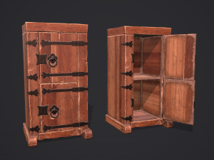 Medieval style wardrobe Modelo 3D