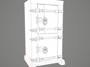 Medieval style wardrobe Modelo 3D