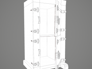 Medieval style wardrobe Modelo 3D