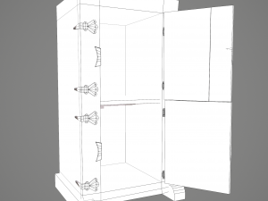 Medieval style wardrobe Modelo 3D