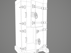 Medieval style wardrobe Modelo 3D