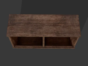 Wooden storage bin 3D Model