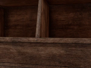 Wooden storage bin 3D Model