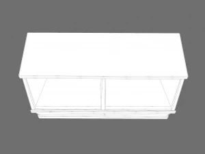 Wooden storage bin 3D Model
