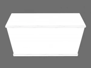 Wooden storage bin 3D Model