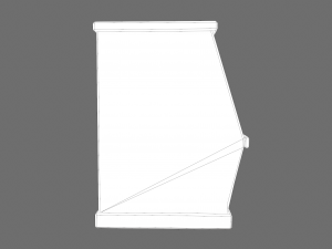 Wooden storage bin Model 3D