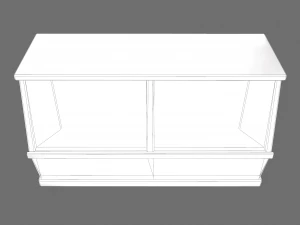 Wooden storage bin 3D Model