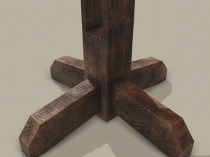 Round tavern table pbr texture available in 2048 x 2048 and 4096 x 4096 maps include base 3D Model