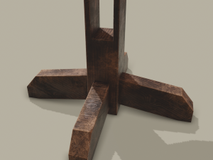 Round tavern table pbr texture available in 2048 x 2048 and 4096 x 4096 maps include base 3D Model