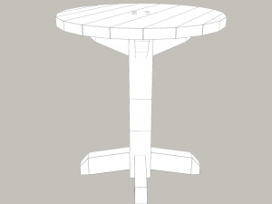 Round tavern table pbr texture available in 2048 x 2048 and 4096 x 4096 maps include base 3D Model