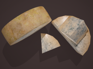 Gorgonzola cheeses 3D Model