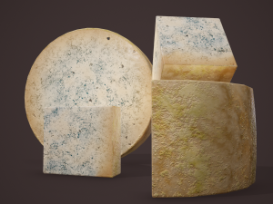 Gorgonzola cheeses 3D Model