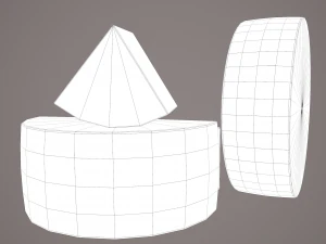 Gorgonzola cheeses 3D Model