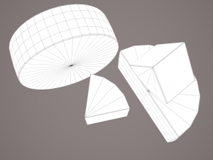 Gorgonzola cheeses 3D Model