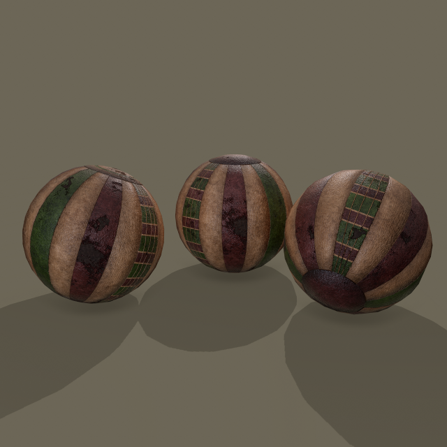 Medieval toy balls 3D Модель .c4d .max .obj .3ds .fbx .stl .blend 