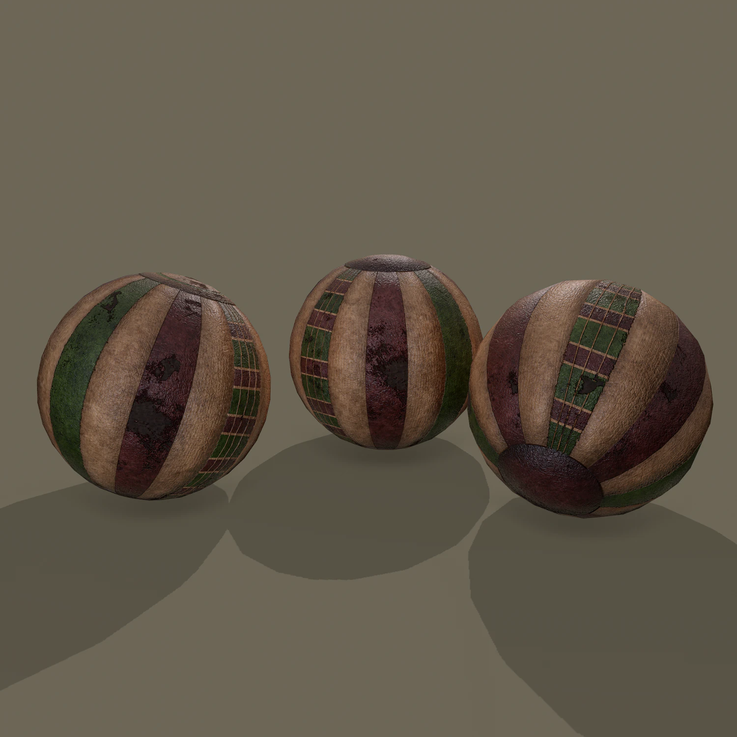 Medieval toy balls 3D Model .c4d .max .obj .3ds .fbx .stl .blend 