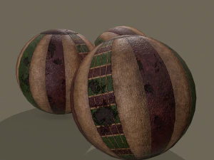 Medieval toy balls 3D Model
