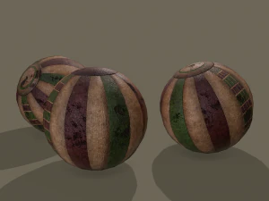 Medieval toy balls 3D Model