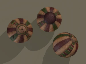 Medieval toy balls 3D Model