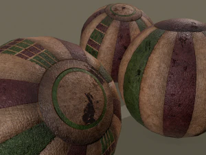 Medieval toy balls 3D Model