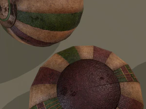Medieval toy balls 3D Model