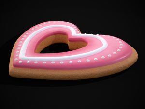 Valentines Heart Cookie 3D 模型