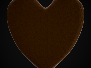 Valentines Pink Glaze Cookie Model 3D