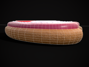Valentines Love Heart Cookie Modelo 3D