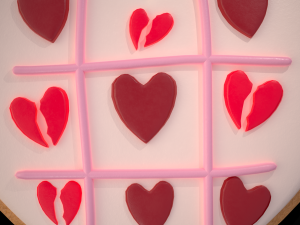 Valentines Tic Tac Toe Cookie Modelo 3D
