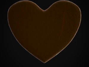 Valentines Tic Tac Toe Cookie 3D Model