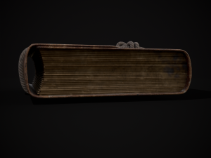 Rope Tied Leather Bound Book Model 3D