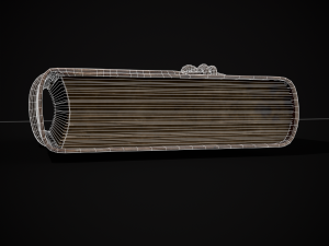 Rope Tied Leather Bound Book Model 3D