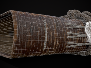 Rope Tied Leather Bound Book Model 3D
