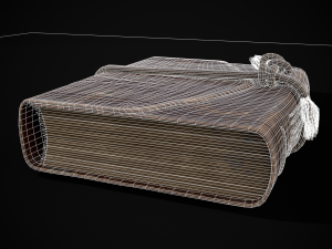 Rope Tied Leather Bound Book Model 3D