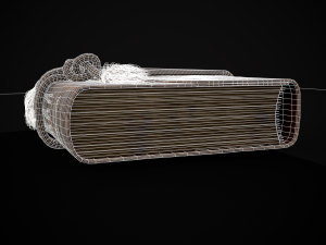 Rope Tied Leather Bound Book Model 3D