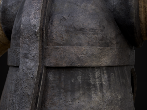 Medieval Viking Horn Helmet 3D Model