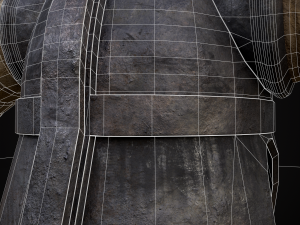 Medieval Viking Horn Helmet 3D Model