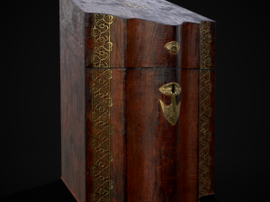 Antique Georgian Knife Box Model 3D