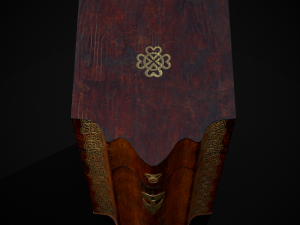 Antique Georgian Knife Box Modelo 3D